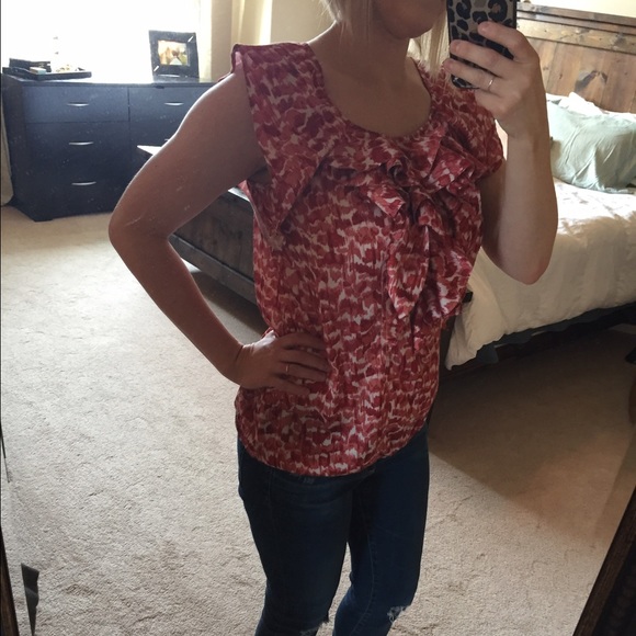 Loft ruffle front blouse - Picture 4 of 4