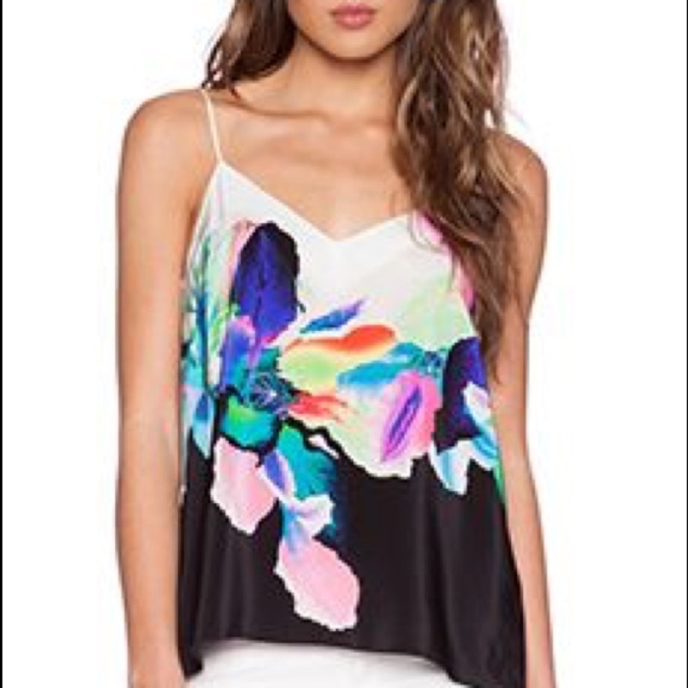 Amanda Uprichard Bali Flower Silk Blouse - Picture 2 of 5