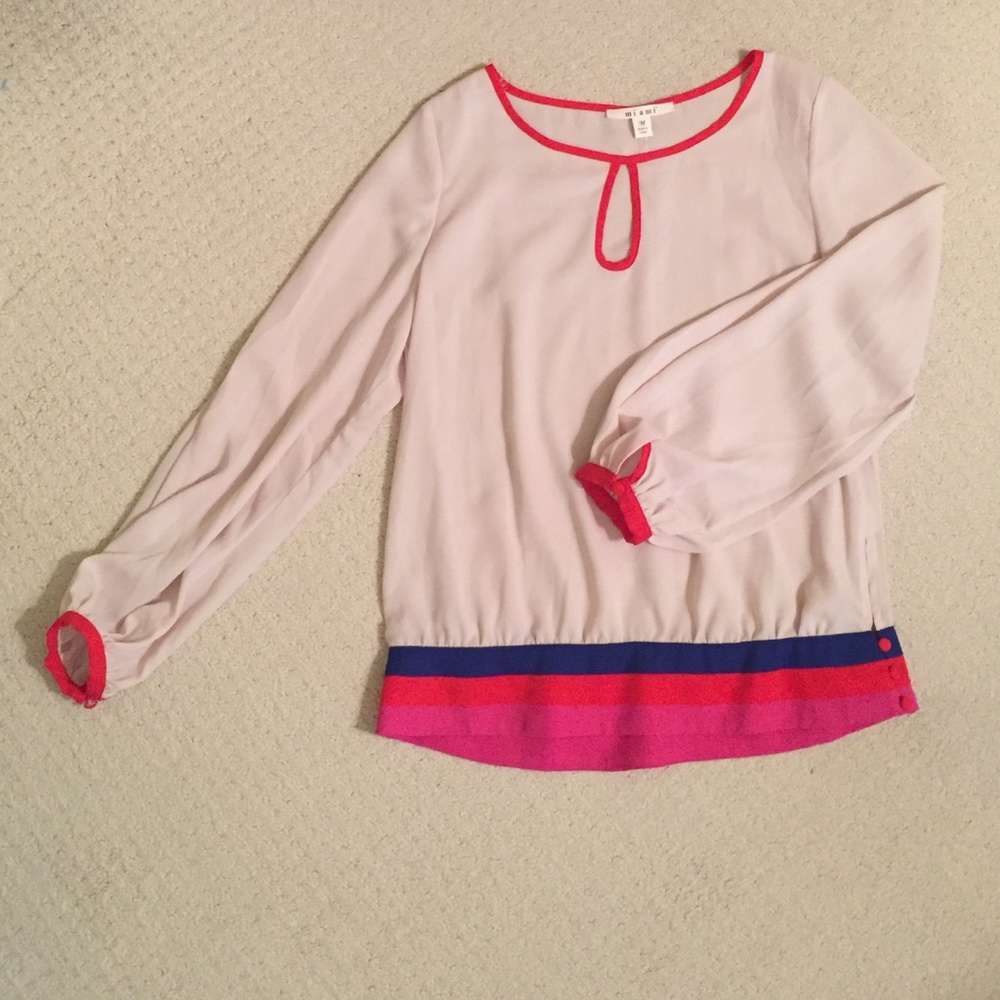NEVER WORN multi colored blouse