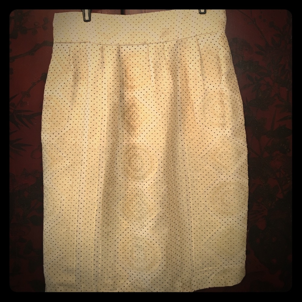 Original Yves Saint Laurent Silk Pencil Skirt