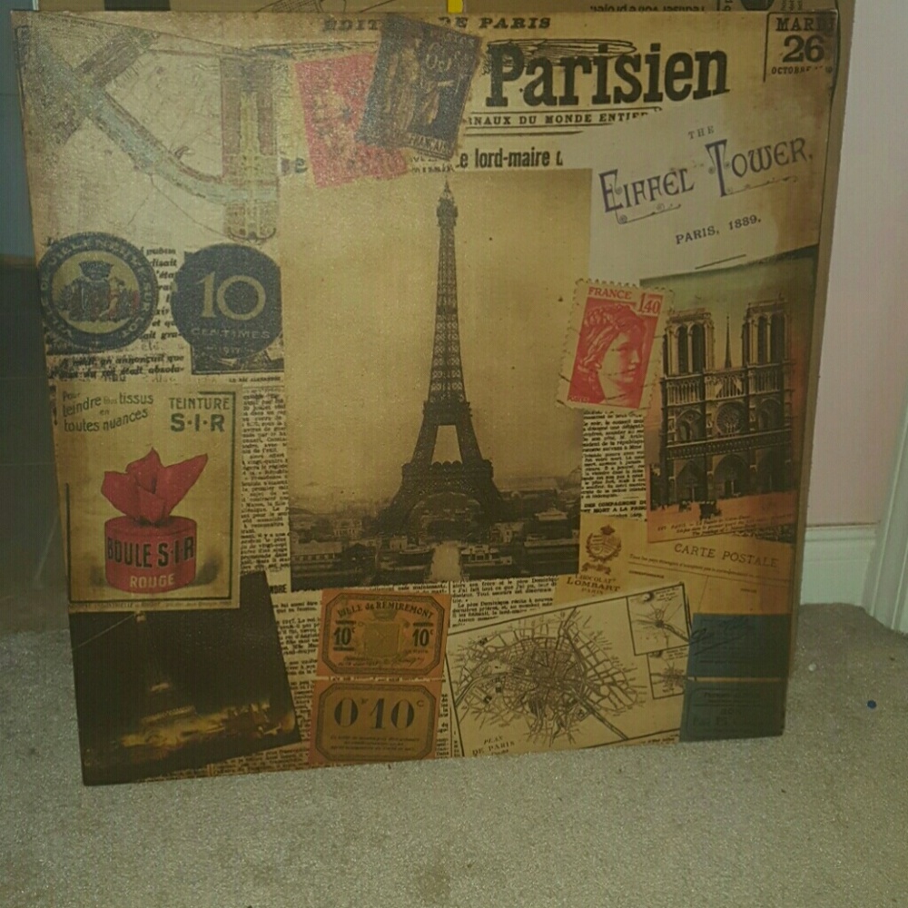 Paris Canvas Wall Art Decor
