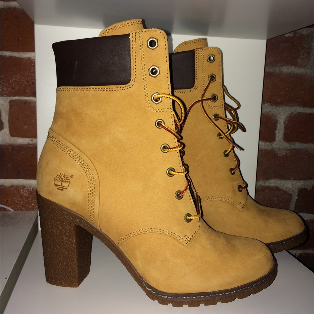 Brand new in box Timberland heeled boots