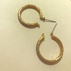 Gold semi hoops