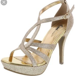 Gold Sparkly High Heels