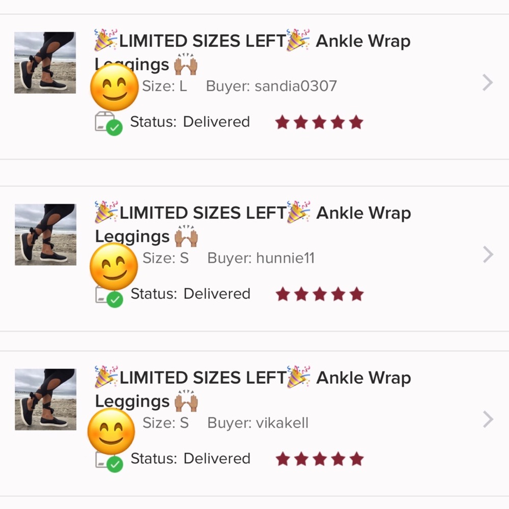 * LAST ONES * Elle Ankle Wrap Leggings  - Picture 5 of 8