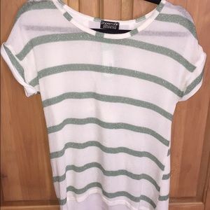 Stitch Fix Papermoon Green Striped Top