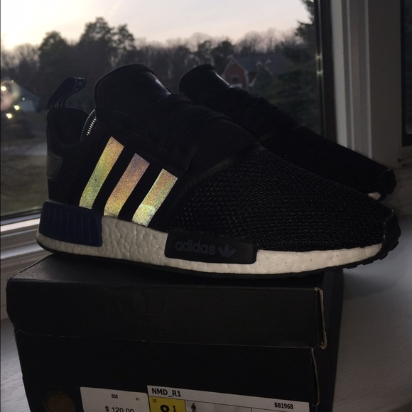 NMD_R1 Black/blue - Picture 2 of 4