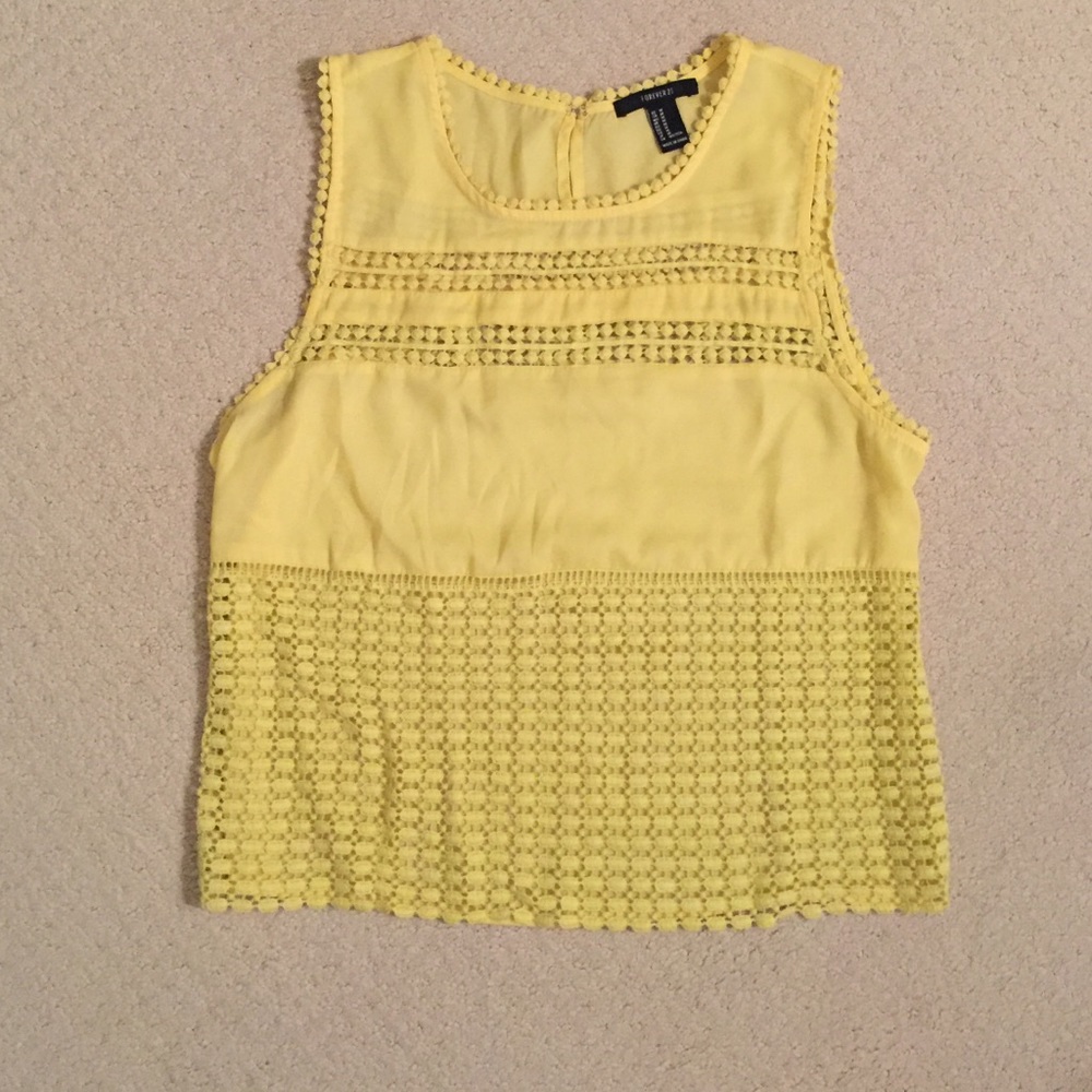 yellow forever21 shirt