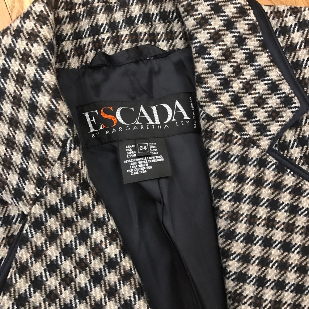 SOLD ❤️❤️ PERFECT ESCADA LONG WOOL BLAZER - Picture 1 of 8