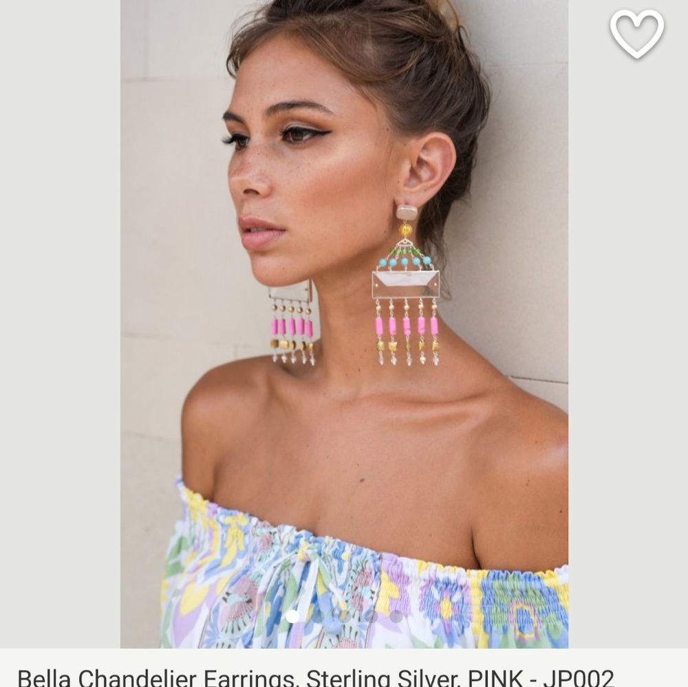 Sterling silver chandelier earrings