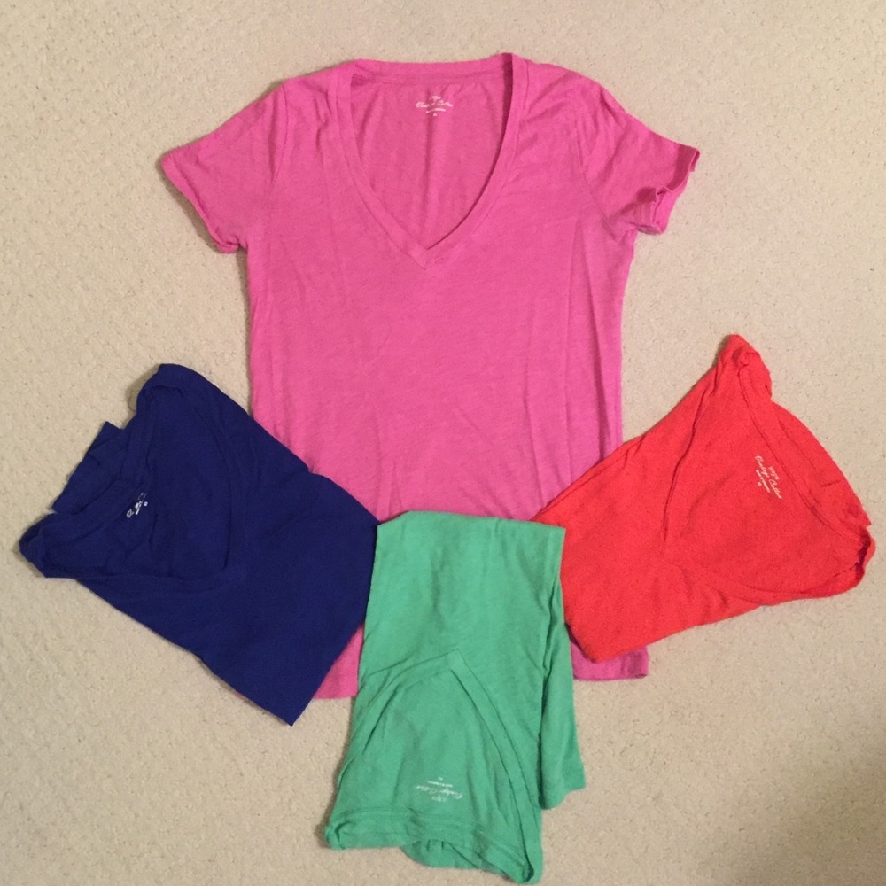 jcrew v-neck tees