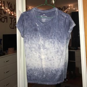American Eagle blue Tie Dye tee