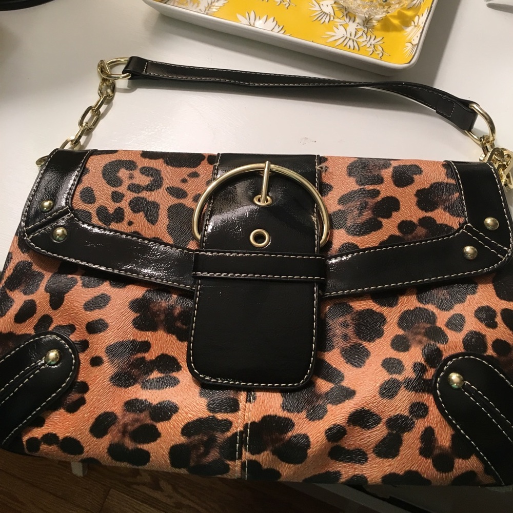 Leopard Print Clutch