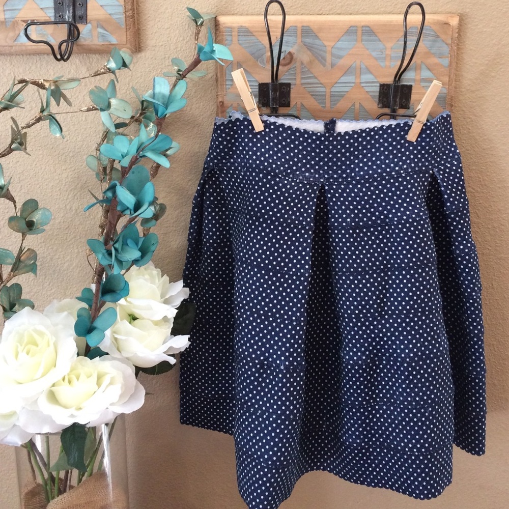 Ooberswank Polkadot Pleated Mini skirt.