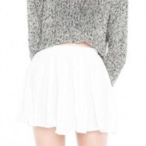 Brandy Melville white flowy skirt