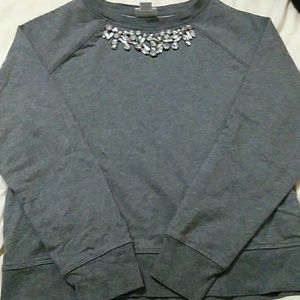 Jeweled Neck Sweater