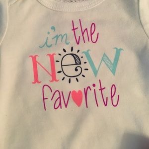 💖"I'm the new favorite" onesie w/printed pants💖