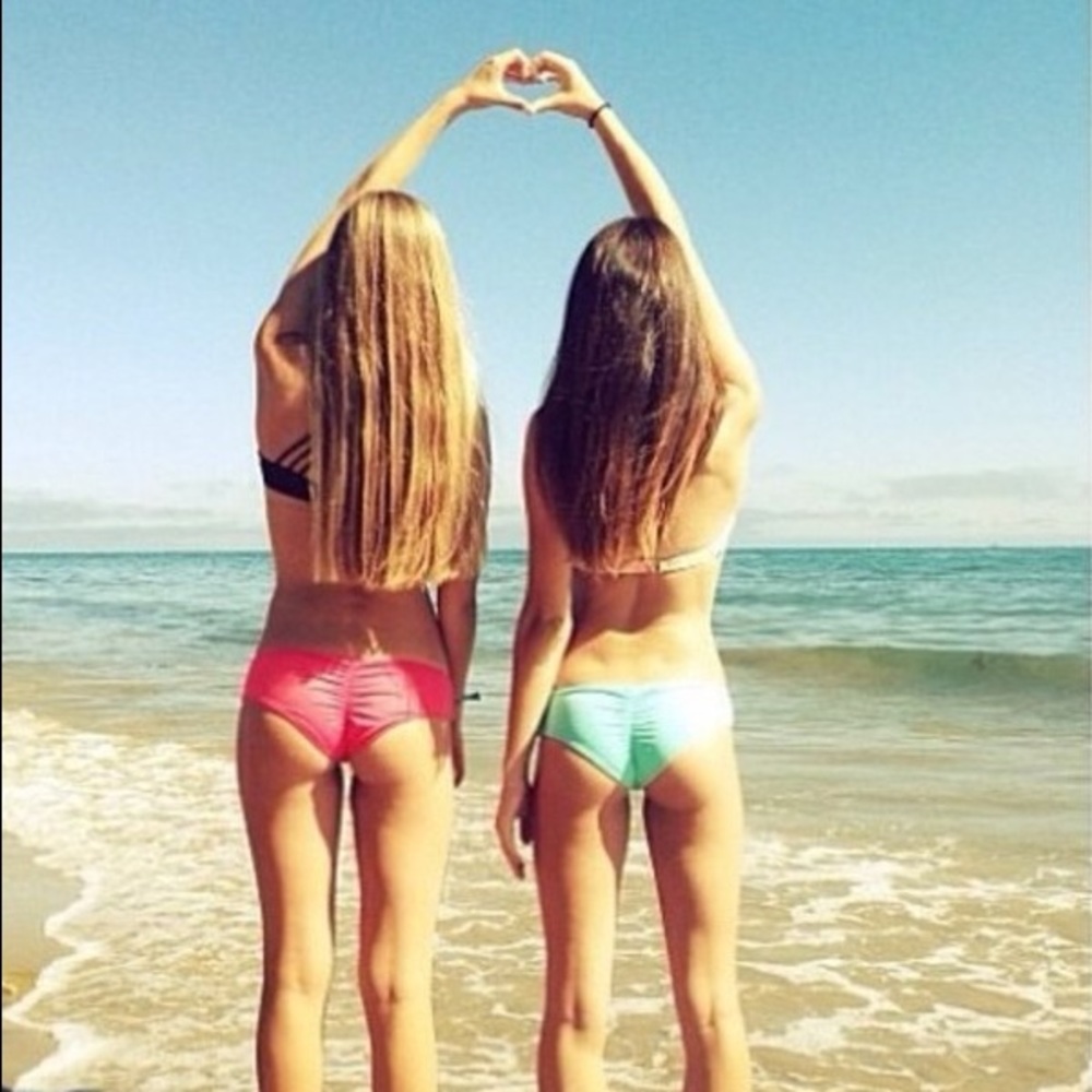 Victoria secret swim bottoms with Op top