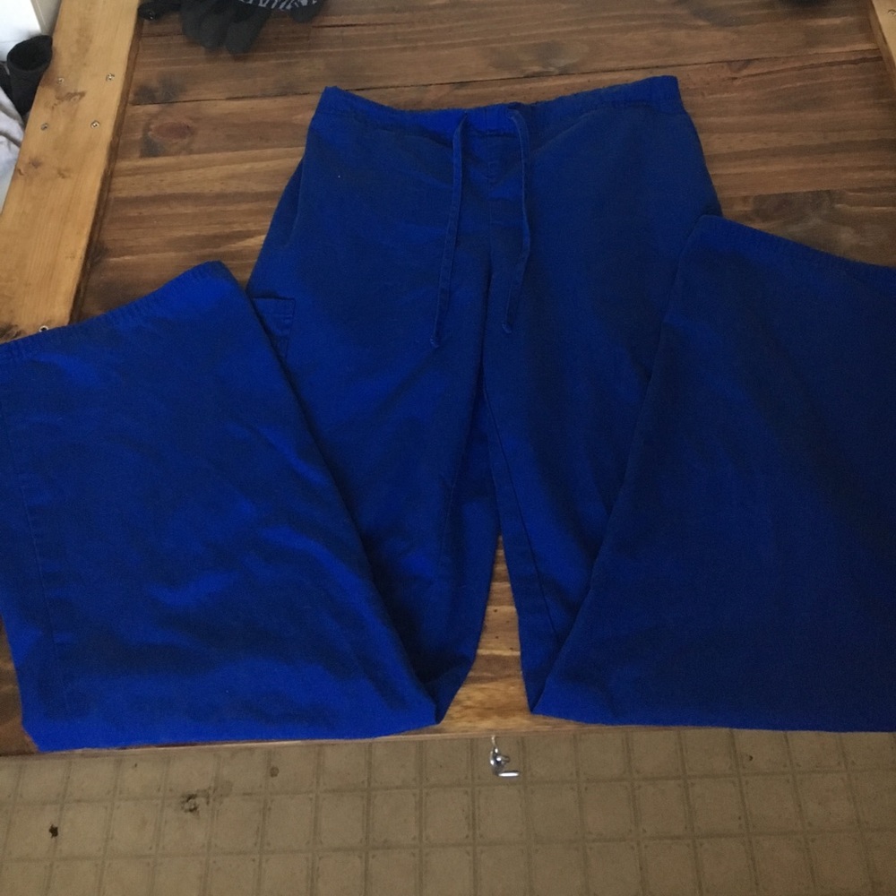 XS royal blue scrubs pants