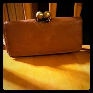 Brown leather wallet