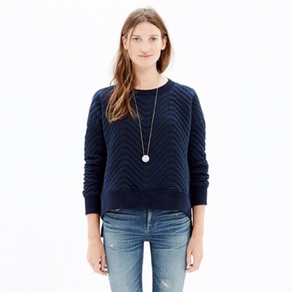 Madewell Cabinstitch quilted sweatshirt