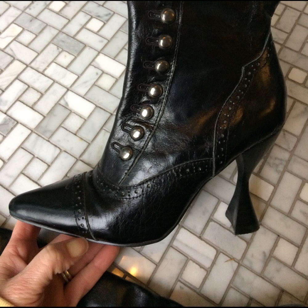 Black knee high boots