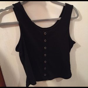 Black tank top