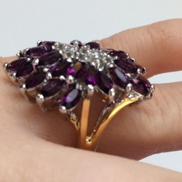 Stunning statement ring. Purple amethyst? - Picture 4 of 8