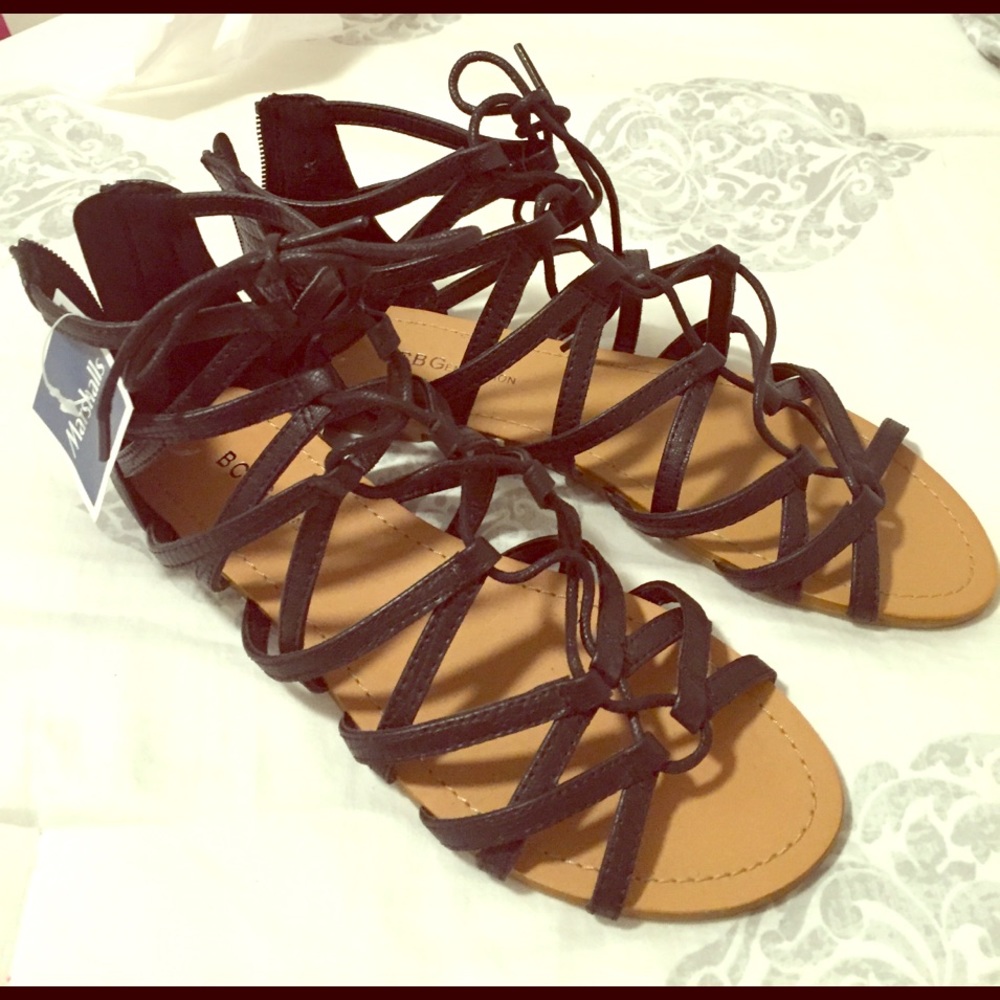 BCBGeneration black gladiator sandals