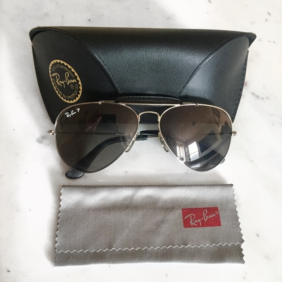 Ray-Ban Accessories - Polarized Ray Ban Aviators w/ Case