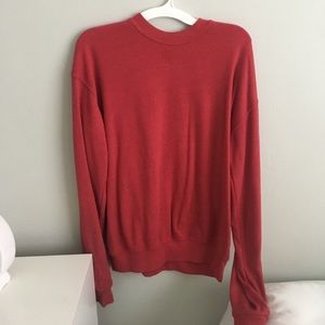 Red brandy crew neck