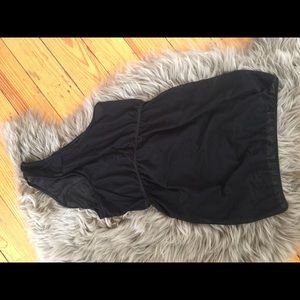 American Apparel sheer black bodysuit