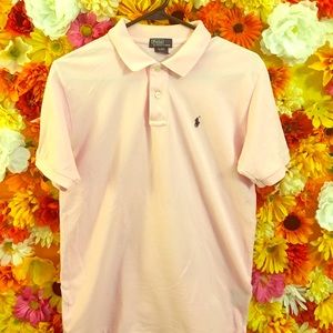 Men's polo shirt pink polo by Ralph Lauren