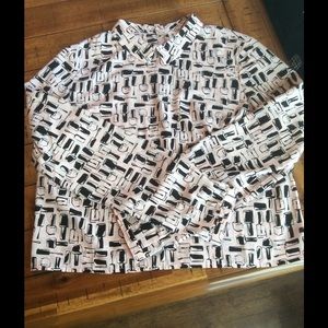 Bethany Mota pink/black top