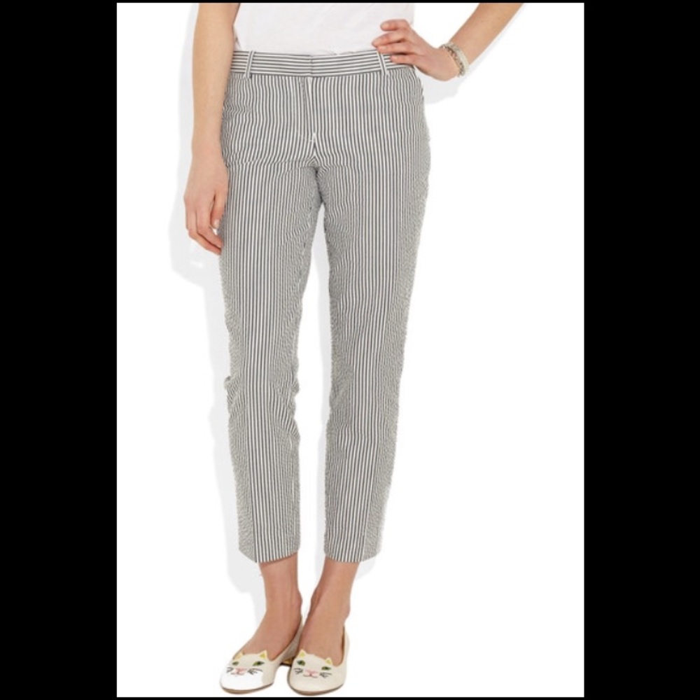 J. Crew Seersucker Cafe Capris