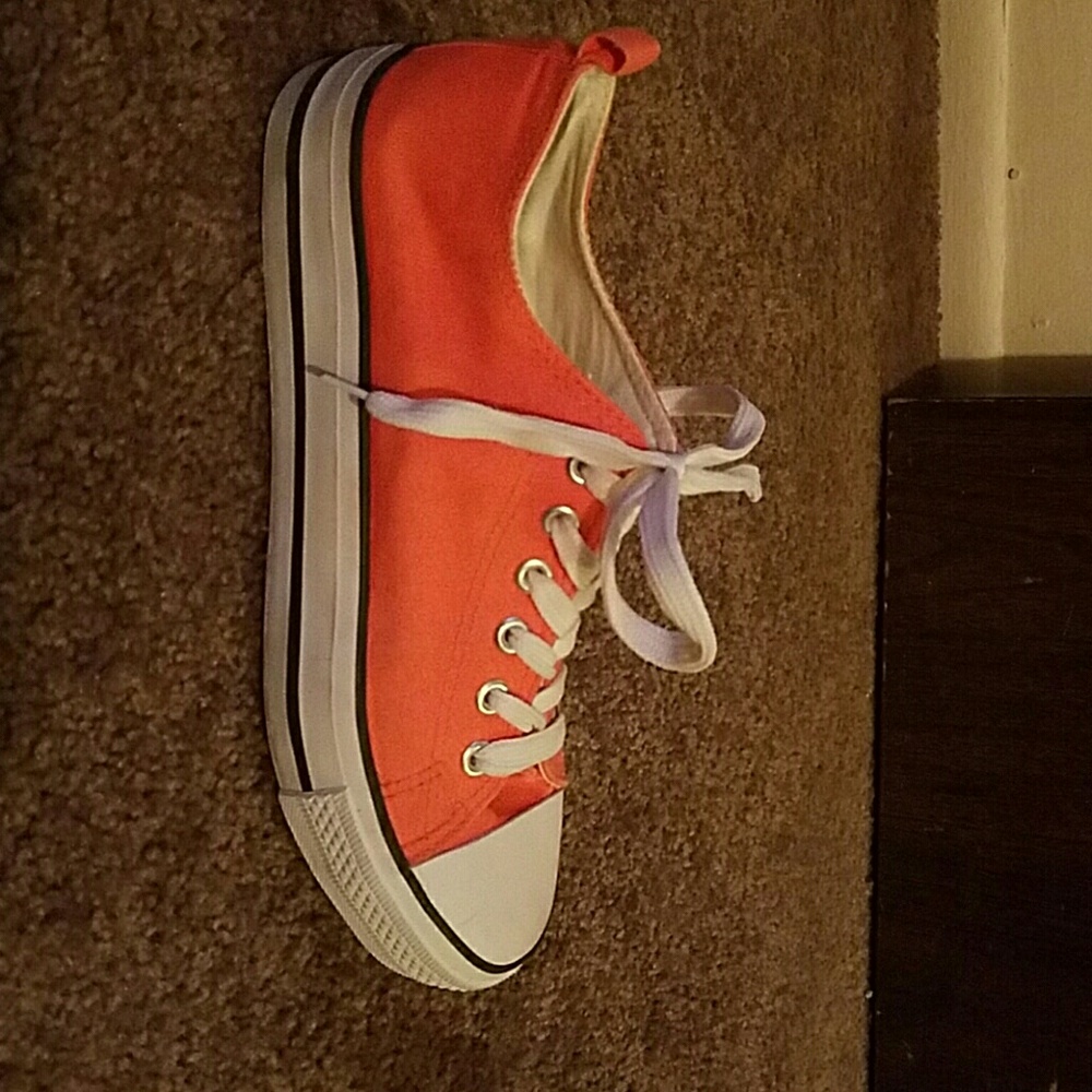 Orange shoes