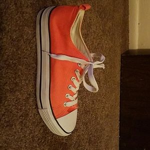 Orange shoes
