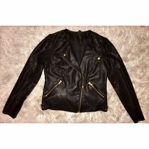Forever21 Faux Leather Jacket with Buckles
