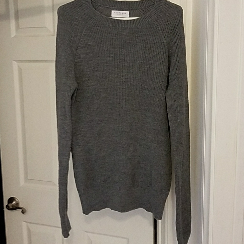 Gray cashmere sweater