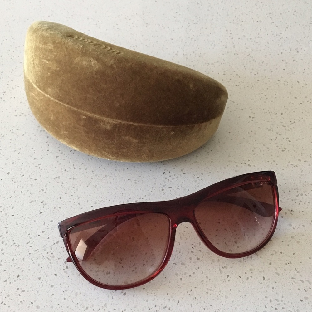 Miu Miu Burgandy Sunglasses