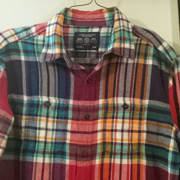 *Traded* American Eagle Plaid Flannel Shirt - Picture 2 of 6