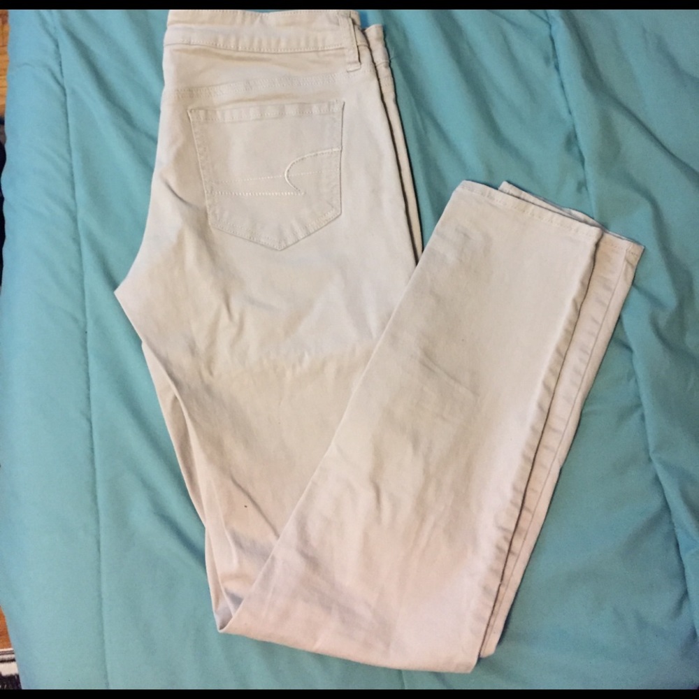 Grey American Eagle Skinny Jeans