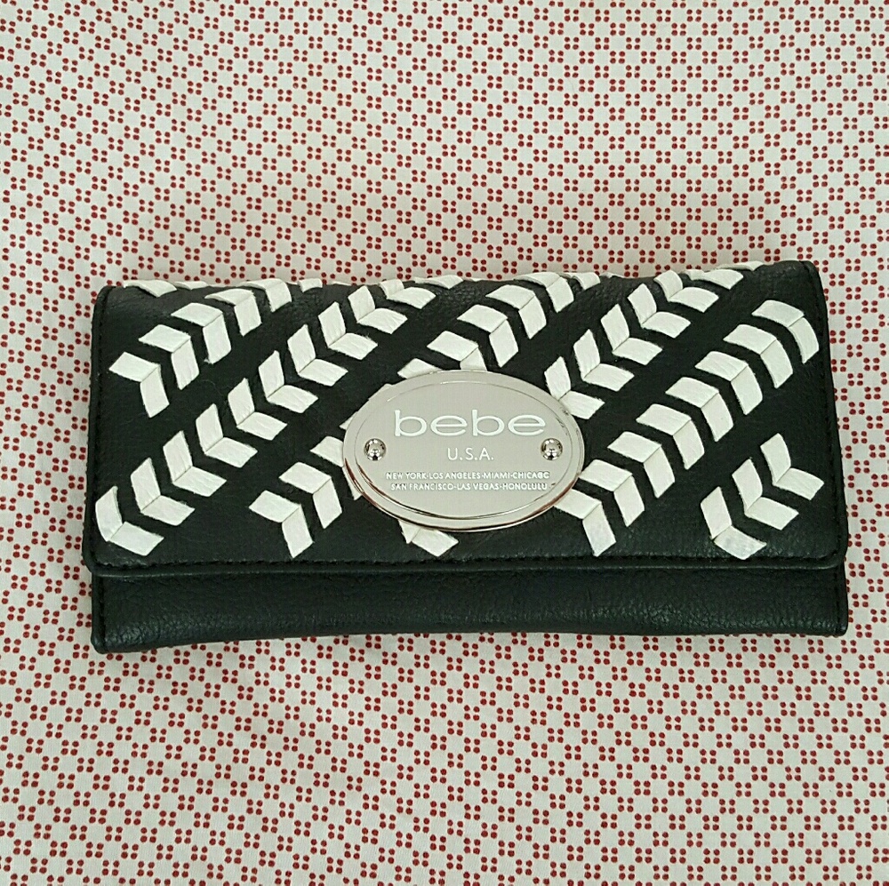 Bebe black & white wallet