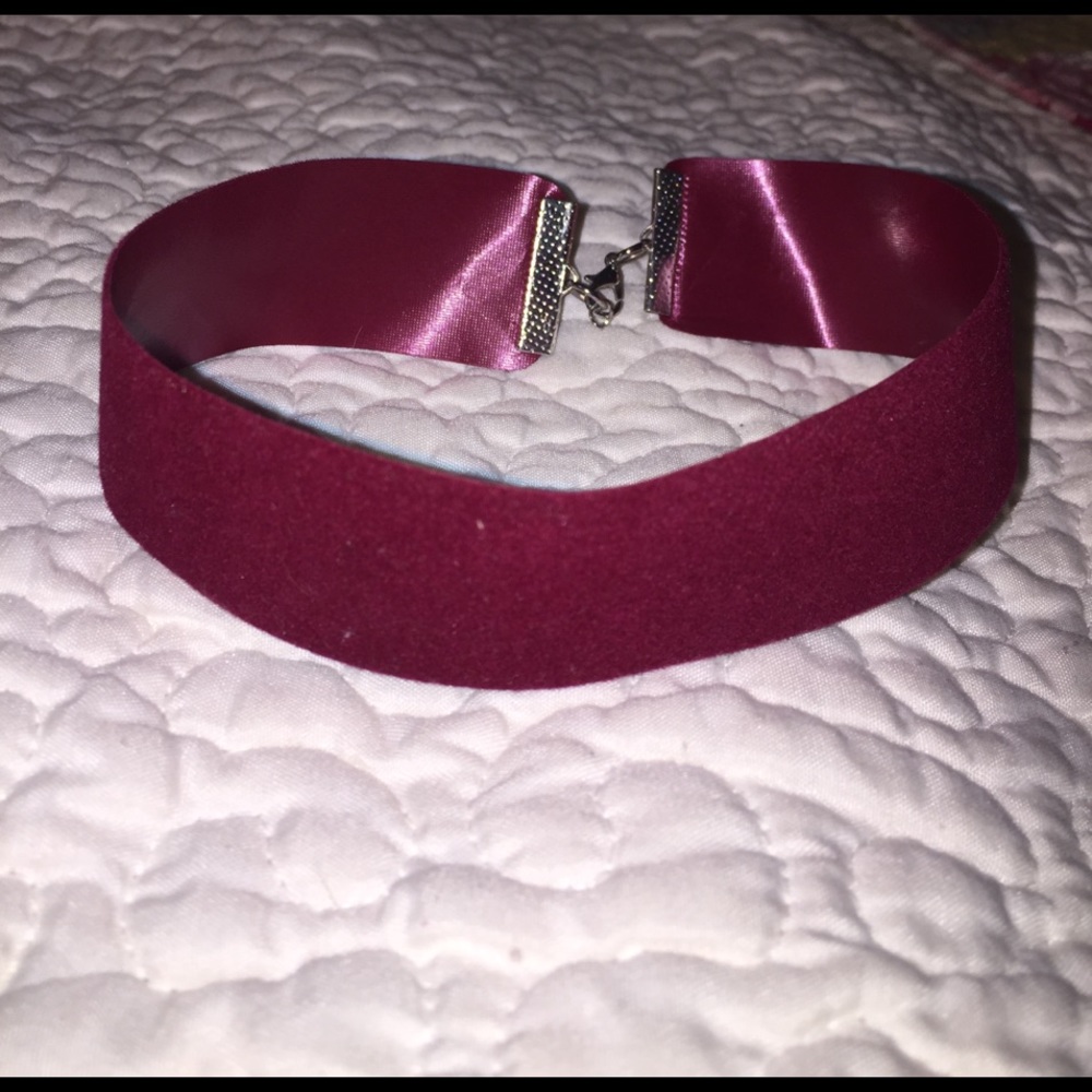 Red Velvet Choker Necklace