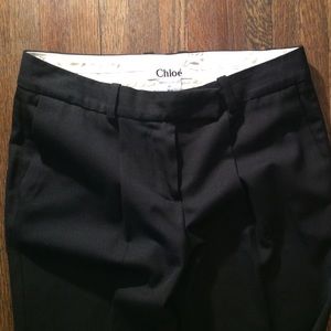 Chloe black wool pants
