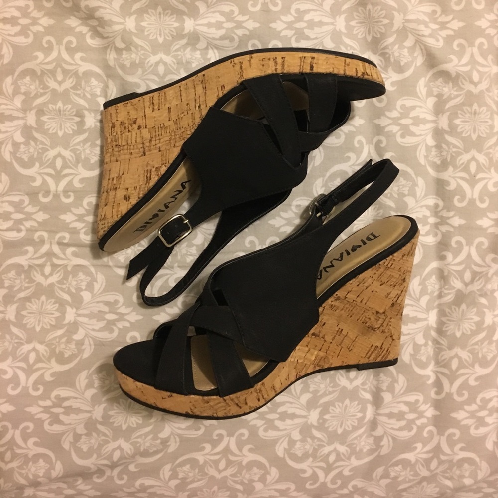 Black Wedges - Never Worn