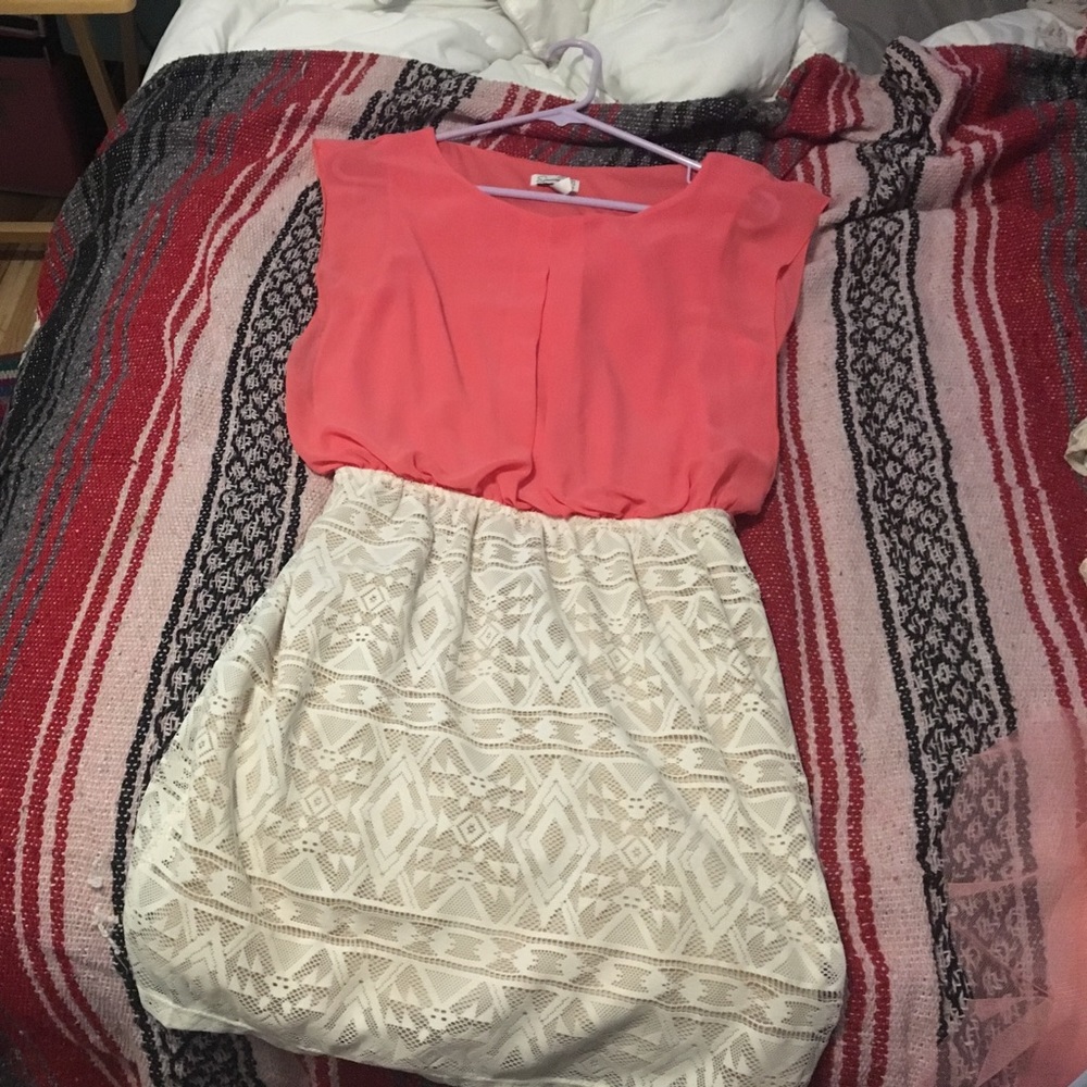 Pink & white formal dress