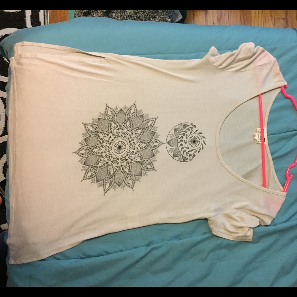 LA Hearts mandala and moon shirt