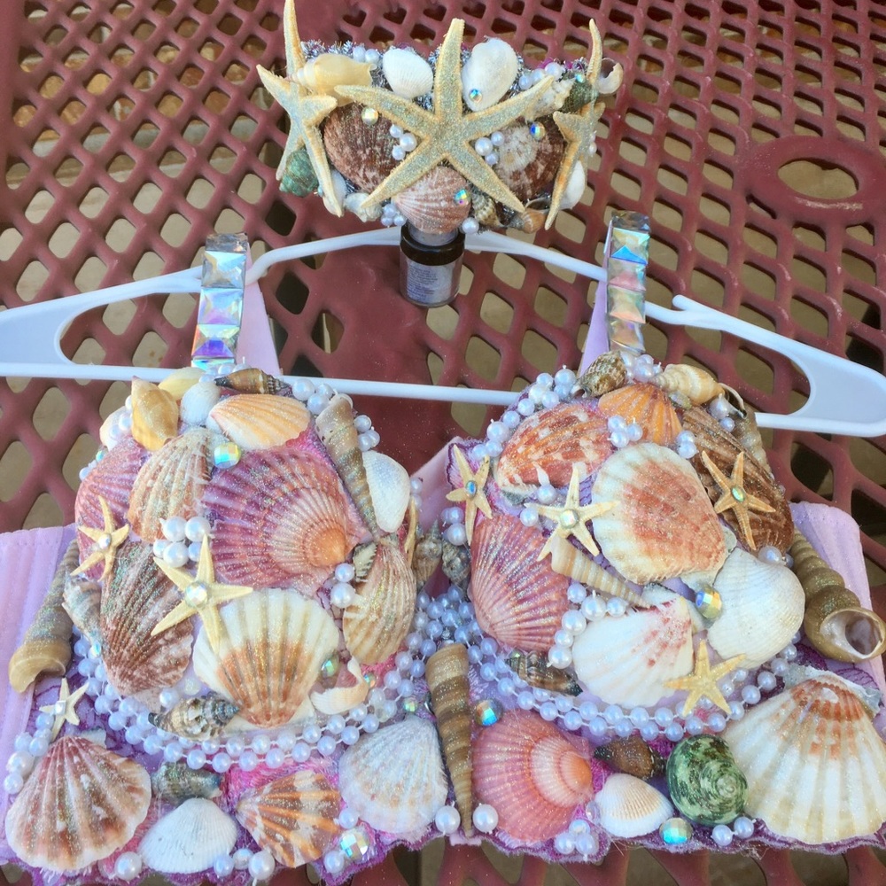 Custom made mermaid bras