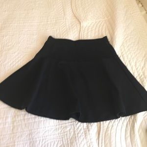 Black skater skirt.